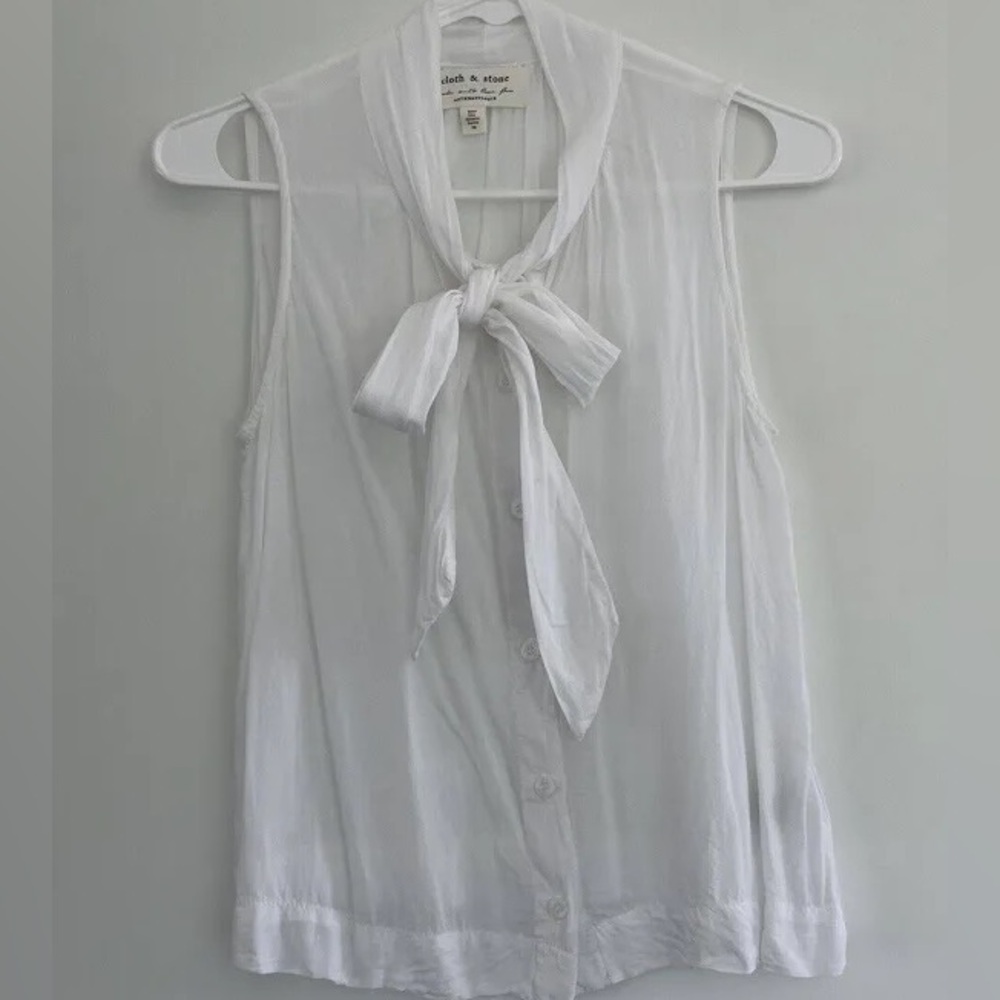 Anthropologie Cloth & Stone White Blouse
